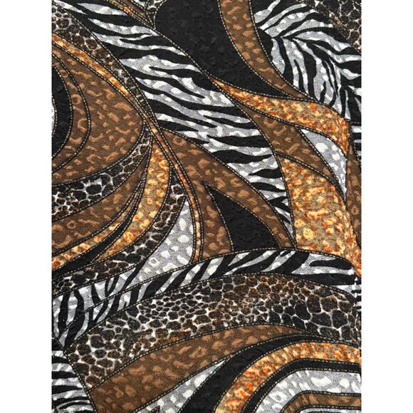 Allison Daley Animal Print Top, Size L - Picture 3 of 5